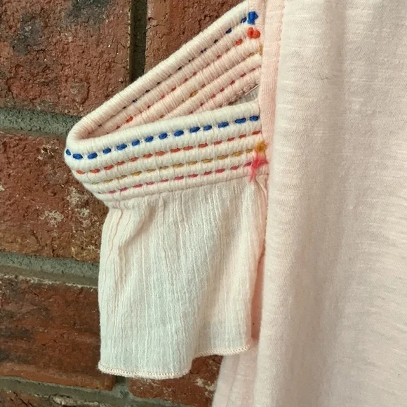 Akemi + Kin Pink Flowy Cold Shoulder Top - Picture 9 of 9